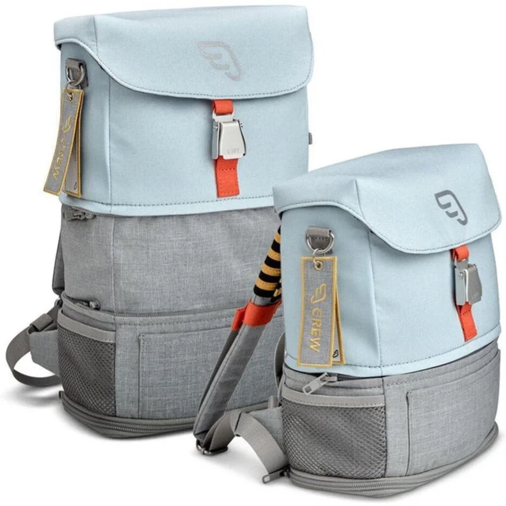 Jetkids by Stokke Crew Backpack Light Blue & Gray Travel Backpack - Picture 4 of 16
